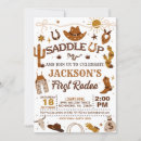 Search for my first rodeo invitations Western party