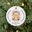 Search for tiger christmas tree decorations Red
