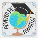 Search for adventure awaits stickers Globe