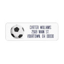 Search for soccer ball return address labels Coach