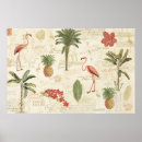 Search for tropical flamingo posters Palm tree