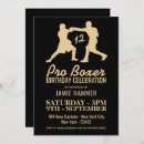 Search for boxer birthday invitations Boxing