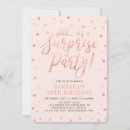 Search for rose gold surprise birthday invitations Adult birthday party