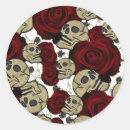 Search for black floral skull stickers Goth