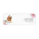 Search for pink floral return address labels Baby shower