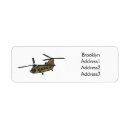 Search for helicopter return address labels Chopper