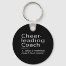 Search for funny cheer coach key rings Support team
