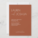 Search for burnt sienna invitations Minimalist