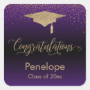 Search for purple and black stickers Graduation party