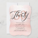 Search for blush pink 30th birthday invitations Trendy