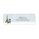 Search for macaron return address labels France