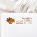 Search for red brown return address labels Fall