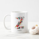 Search for floral alphabet mugs Feminine