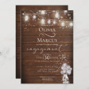 Search for rustic wood engagement party invitations Fireflies