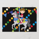Search for boy carousel invitations Merry go round