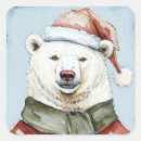 Search for funny polar bears stickers Xmas
