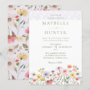 Search for dried flower wedding invitations Field flowers