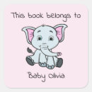 Search for baby shower bookplates Baby's first library