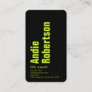 Search for fluorescent business cards Minimalist