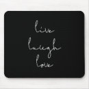 Search for make love mousepads Typography