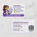 Search for social media manager business cards Content creator