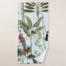 Search for parrot bath towels Hand drawn