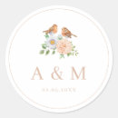 Search for birds wedding stickers Script font