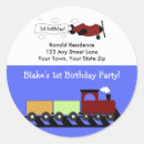 Search for birthday address stickers Choo choo