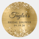 Search for gold bridal shower stickers Modern