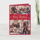 Search for red and gold christmas cards Snowflake