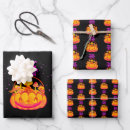 Search for trick or treat wrapping paper Pumpkin