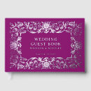 Search for purple wedding guest books Vintage