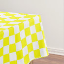 Search for yellow and gingham tablecloths Check