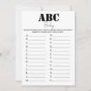 Search for abc baby shower invitations Simple