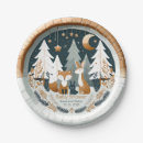 Search for woodland baby shower plates Earthy tones