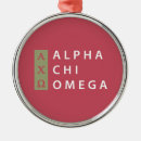 Search for alpha chi omega christmas tree decorations Greek letters