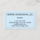Search for light blue business cards Lawyer
