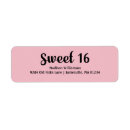 Search for 16th birthday return address labels Modern