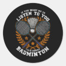 Search for badminton game stickers Racket