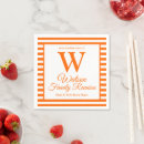 Search for family napkins Orange