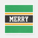 Search for green christmas party napkins White