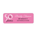 Search for happy birthday party return address labels Fifty and fabulous
