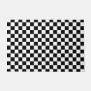 Search for checkered pattern doormats Black