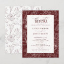 Search for burgundy rehearsal dinner invitations The night before