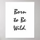 Search for born wild posters Typography
