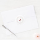 Search for red circle monogram stickers Red and white