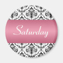 Search for days of the week magnets Black