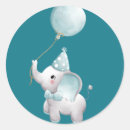 Search for elephant birthday stickers Baby boy