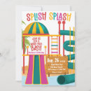 Search for water birthday invitations Water park party