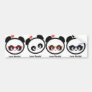 Search for panda face bumper stickers Kawaii